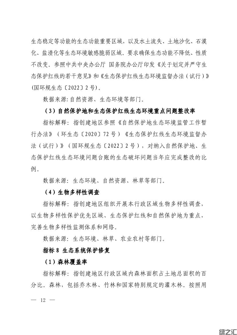 生態(tài)環(huán)境部印發(fā)《生態(tài)文明建設示范區(qū)（市）建設指標》等4份文件(圖10)